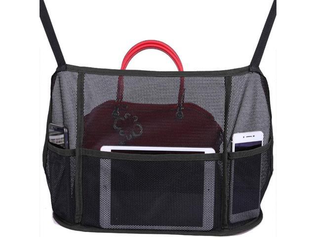Car Net Pocket Handbag Holder Mesh Organizer Car Seat Back Organizer Bag for Purse & Pocket Smaller Items Car Seat Storage Net Bag Between Car