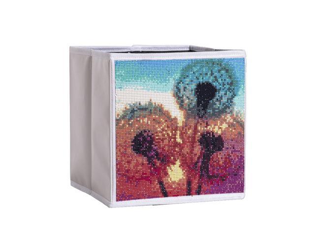 PU Leather Manual DIY Diamond Picture Storage Case Large Capacity With Dummy Plate Foldable Storage Case