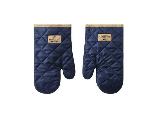 2pcs Oven Gloves Oven Mitts Baking Anti-Scald Gloves Non-Slip Microwave Heat Insulation Gloves Kitchen Baking Mitts