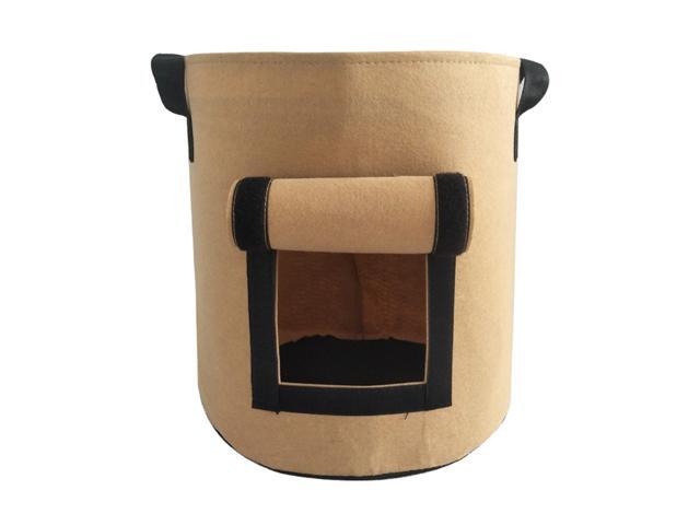 Potato Growing Bag Felt Thickened Planting Grow Pouch Garden Vegetables Planter Containers with Handles & Window