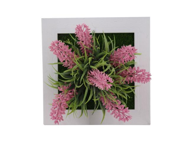 6x6 Inch Artificial Flower Plant Photo Display Frame Wall Hanging Planter Indoor Vertical Wall Fake Planter for Home Office Art Decoration