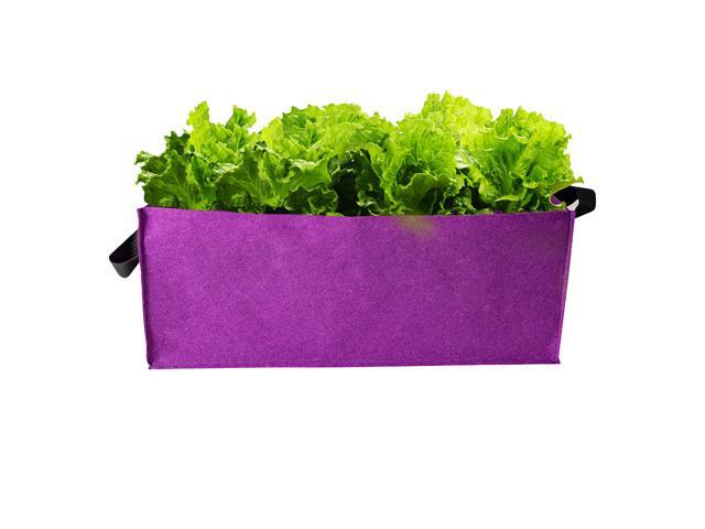 Rectangle Garden Grow Bags Planter Box Planting Beds Grow Pots with Handles Breathable Felt Planter Bags for Carrots Onions Herbs Flowers