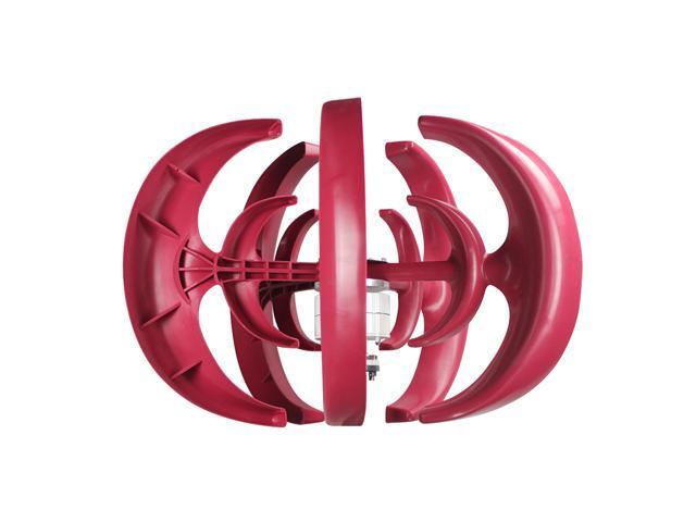 12V 1200W Wind Generator with Charger Controller 5 Blades Minitype Lantern Wind Turbine Generator Kit Clear Energy Windmill for Home Highways Boats