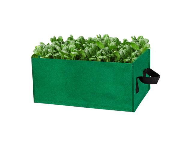 Rectangle Garden Grow Bags Planter Box Planting Beds Grow Pots with Handles Breathable Felt Planter Bags for Carrots Onions Herbs Flowers