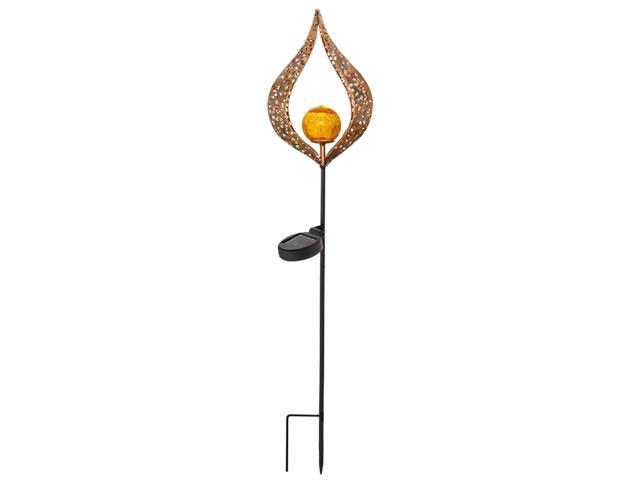 LED Solar Lights Hollow Out Sun Moon Shaped LED Garden Stake Light Waterproof Solar Powered Outdoor Landscape Lights for Pathway Walkway Lawn