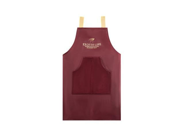 Adjustable Bib Apron Water Oil Stain Resistant Cooking Apron Chef Kitchen Apron with 2 Pockets for Men Women
