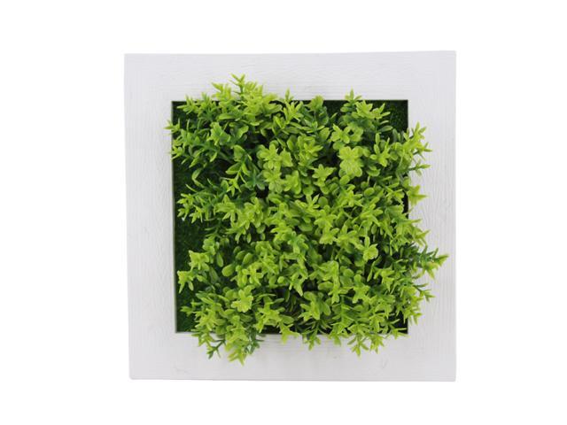 6x6 Inch Artificial Flower Plant Photo Display Frame Wall Hanging Planter Indoor Vertical Wall Fake Planter for Home Office Art Decoration