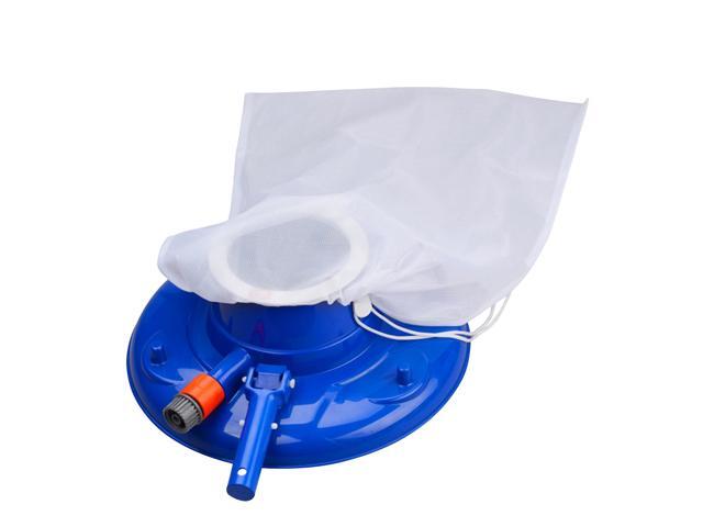 Swimming Pool Vacuum Head with Drawstring Bag Pool Flexible Cleaning Brush Swimming Pool Leaf Vacuum Pool Surface Cleaning Tools Removes Debris