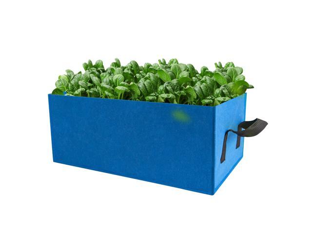 Rectangle Garden Grow Bags Planter Box Planting Beds Grow Pots with Handles Breathable Felt Planter Bags for Carrots Onions Herbs Flowers
