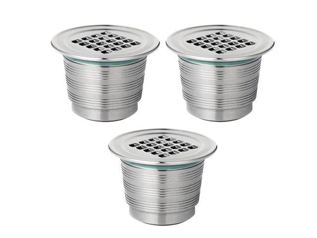Reusable Coffee Capsules 304 Stainless Steel K Cup Coffee Brewers Replacement for Nespresso Espresso Machines