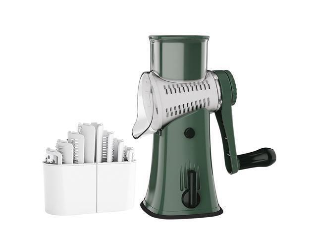 Multifunctional Rotary Drum Vegetable Cutter Shredder Slicer Grater Kitchen Tool DIY Set Manual Manuomotive Mini Size Portable Washable for Daily