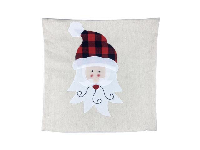 Christmas Pillow Covers Christmas Decorative Couch Pillow Cases Linen Pillow Square Cushion Cover Holiday Party Zipper Pillowcase for Sofa Couch