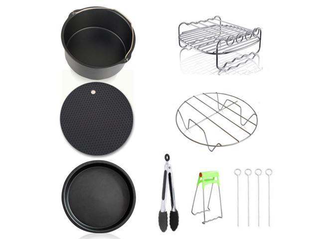 7pcs Carbon Steel Fine Quality Air Fryer Accessories Kit Professional Home Kitchen Cooking Tools Set