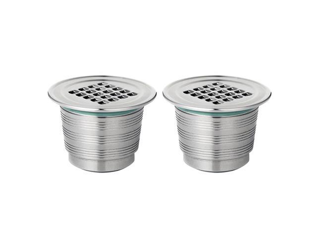 Reusable Coffee Capsules 304 Stainless Steel K Cup Coffee Brewers Replacement for Nespresso Espresso Machines