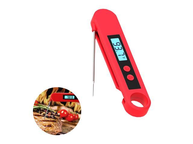 Meat Thermometer Food Thermometer Digital Instant Read Thermometer LCD Display with Backlight Waterproof Thermometer for Kitchen BBQ Grill Milk Water