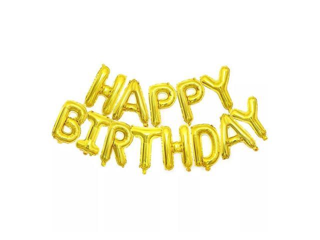 16 Inch Happy Birthday Party Decorations Set Boys Girls Women Baby Birthday Supplies Happy Birthday Balloons for Baby Birthday Party Decorations