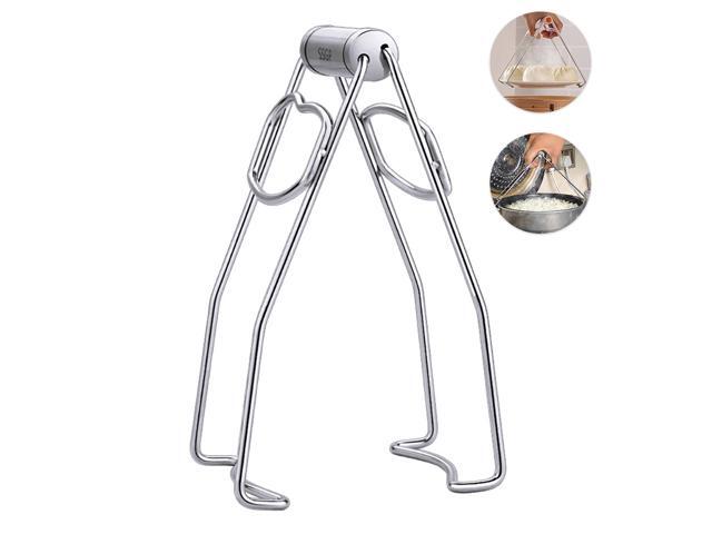 Stainless Steel Hot Plate Gripper Hot Dish Plate Clip Folding Plate Retriever Tongs for Bowls Plates DIshes