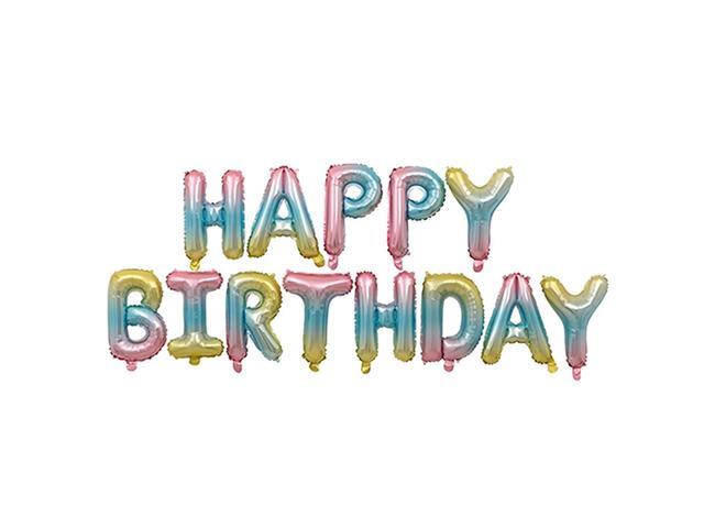 16 Inch Happy Birthday Party Decorations Set Boys Girls Women Baby Birthday Supplies Happy Birthday Balloons for Baby Birthday Party Decorations