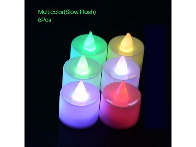 6/12Pcs Electric Led Candle Lamp Flameless Tealight Candles for Home Party Birthday Wedding Festival Decoration