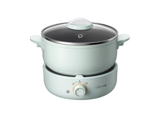 25L Electric Hot Pot 220V Electric Cooker Skillet Non-Stick Rapid Noodles Cooker with Lid for Steak Egg Fried Rice Ramen Soup with 2 Modes