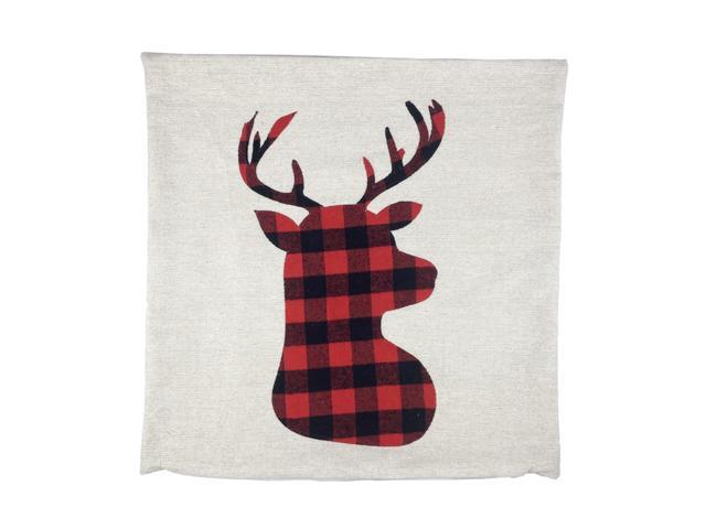 Christmas Pillow Covers Christmas Decorative Couch Pillow Cases Linen Pillow Square Cushion Cover Holiday Party Zipper Pillowcase for Sofa Couch