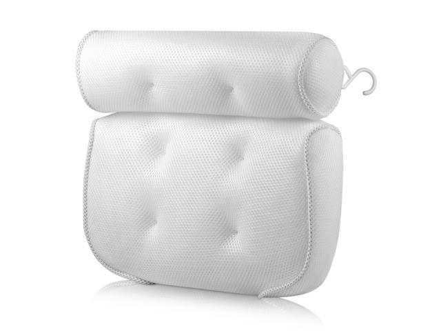 Bath Pillow Bathtub Spa Pillow 3D Mesh Cloth Bath Pillow Back Cushion Bathroom Pillow with Suction Cups