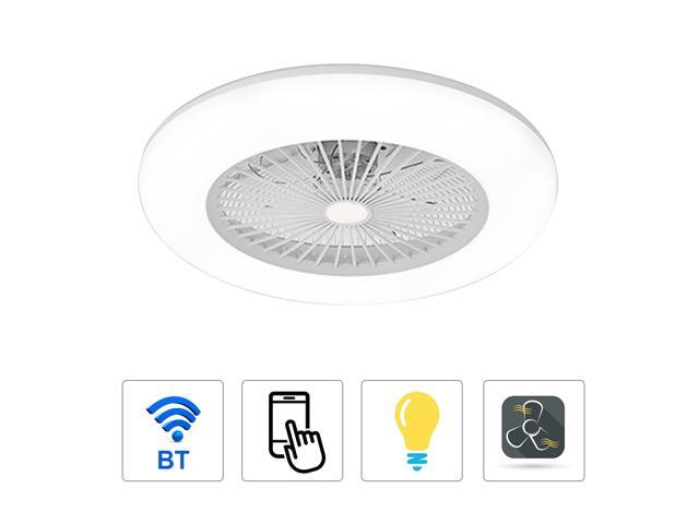 Ceiling Fan with Lighting 180V-265V LED Light with APP Mobile Phone Control Support Bluetooth Connection for Bedroom Living Room Dining Room