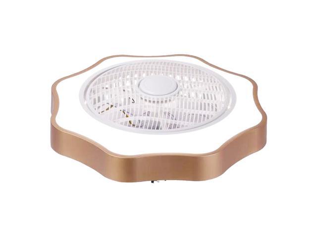 Ceiling Fan with Lighting LED Light Stepless Dimming Adjustable Wind Speed Remote Control Without Battery Modern LED Ceiling Light for Bedroom