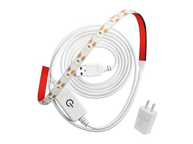 LED Light Bar 2835 5V Waterproof Portable Bright Adhesive Tape Lights Strips Lights Multipurpose Lighting Tools Easy to Install Quick for Sewing
