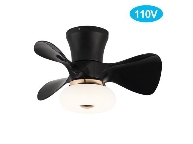 Fcmila FS0021 AC110V Ceiling Fan with Lighting with Remote Control Positive Negative Rotation 3-Color Light 6-Speed Wind LED Lighting for Bedroom