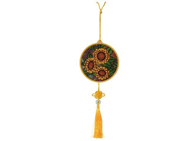 5D Diamond Painting Led Night Light Hanging Lamp with Tassel Special Shaped Diamond DIY Handmade Embroidery Crafts for Home Decoration