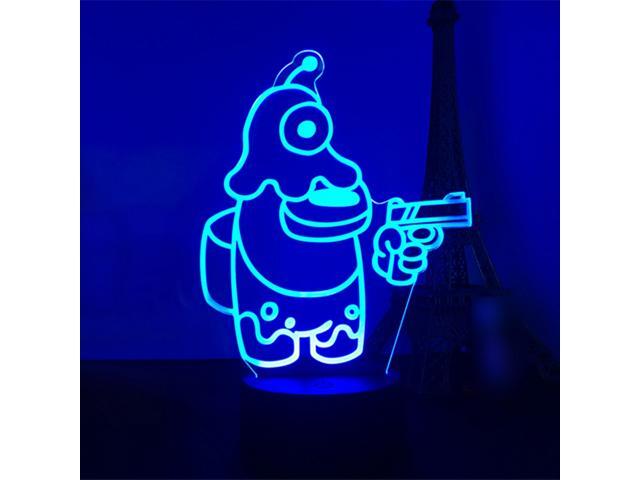 Desk Lamp Table Night Light with Remote Control/ Sensitive Touching Control/ 16 Colors Changeing/ Diverse Lighting Effects/ USB Powered 3 * AA Cell