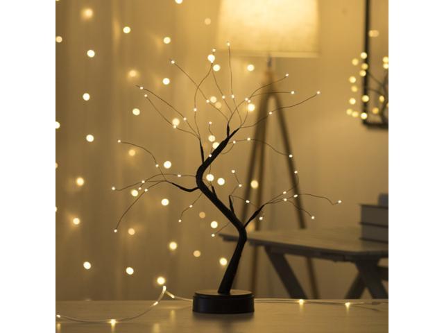 Christmas Led Tree Light Home Party Wedding Festival Tabletop Decor Elegant Charming Decorative Night Lamp with Touching Switch Button