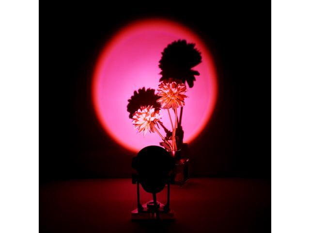 Sunset Projection Lamp Sunset Light Projector LED Night Light Romantic Visual Ambient Light USB Powered for Living Room Bedroom Studio Decor