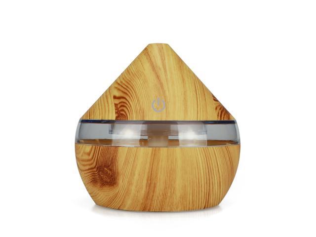 DC5V 2W 300ml USB Cool Mist Air Humidifier Essential Oil Diffuser 7 Color Changing Light for Office Home Bedroom Living Room Study Yoga Spa