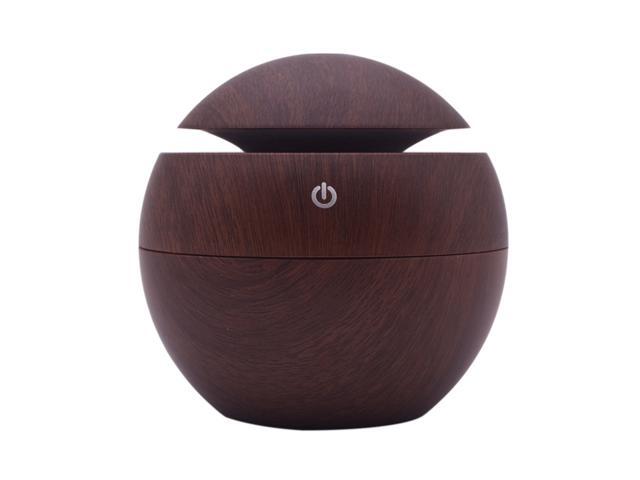 USB Air Humidifier Aroma Oil Diffuser Cool Mist Maker Color Changing Wood LEDs Night Light Household Aromatherapy for Home Office