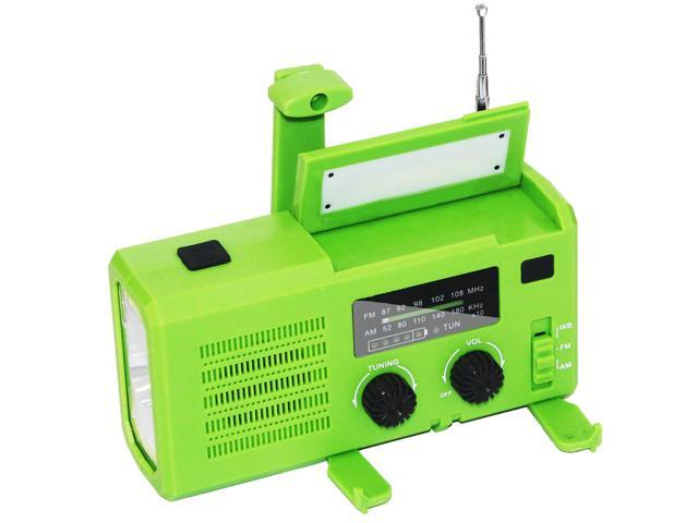 Multifunctional Hand Radio Weather Radio Use Emergency Flashlight and Powers Banks COB Reading Lamp Hand Cranking Emergency Radios SOS Light