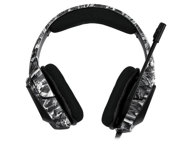 ONIKUMA K20 35mm Wired Gaming Headset Surround Sound Headphones Over Ear E-Sport Earphone with Mic Volume Control Mute Mic for PC Laptop PS4 Smart