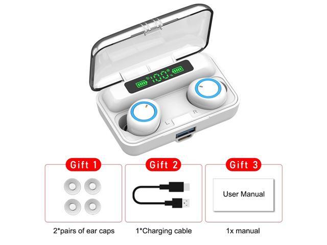 F9-3 Bluetooth 51 TWS Earbuds True Wireless Headphones Touch Control 2800mAh Charging Box Battery Power Display Mini Sports Twins Headset with