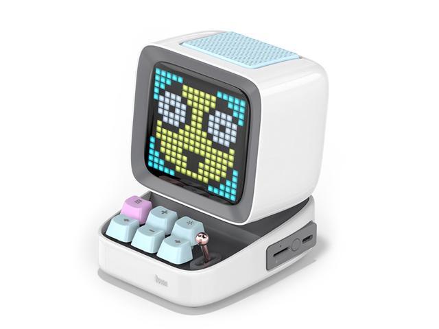 Divoom Ditoo Portable Retro Bluetooth Speaker Pixel Art DIY Box Alarm Clock with 16x16 LED Display Board APP Control Retro Game Player