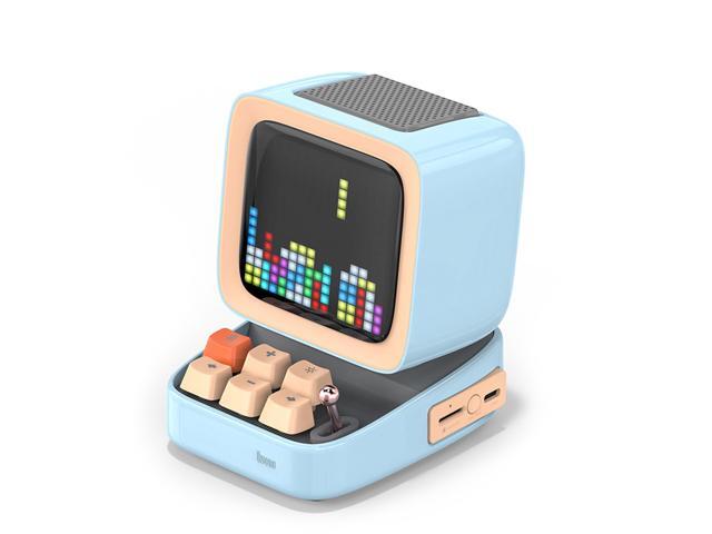 Divoom Ditoo Portable Retro Bluetooth Speaker Pixel Art DIY Box Alarm Clock with 16x16 LED Display Board APP Control Retro Game Player