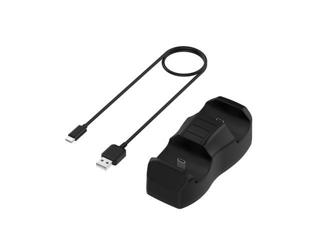 DualSense Controller Charger with Dual Type C Ports Portable Charging Dock Station Stand Compatible with PS5 Controller