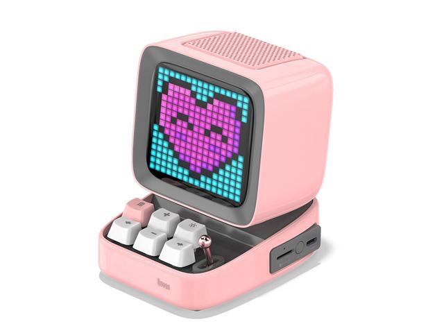 Divoom Ditoo Portable Retro Bluetooth Speaker Pixel Art DIY Box Alarm Clock with 16x16 LED Display Board APP Control Retro Game Player