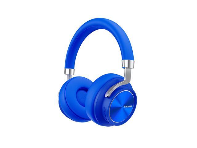 Lenovo HD800 Wireless BT Headset BT50 Noise Reduction Ergonomic Sports Headset with 40mm Driver Unit 35mm Plug Blue