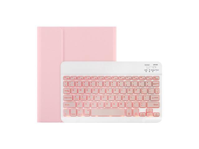 Keyboard Case with Backlight Detachable BT Keyboard Pen Slot Compatible with 2019ipad 102/ ipad air 105/ ipad pro105 Pink