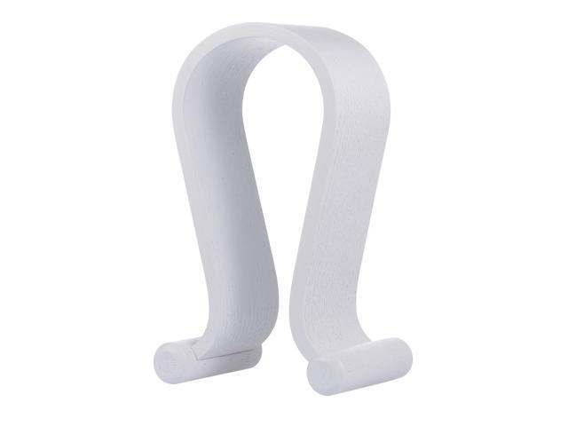 SAMDI Wooden Headphone Stand Gaming Headset Earphone Displaying Holder Hanger White