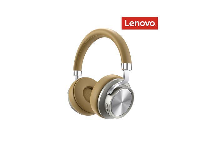 Lenovo HD800 Wireless BT Headset BT50 Noise Reduction Ergonomic Sports Headset with 40mm Driver Unit 35mm Plug Champagne Gold