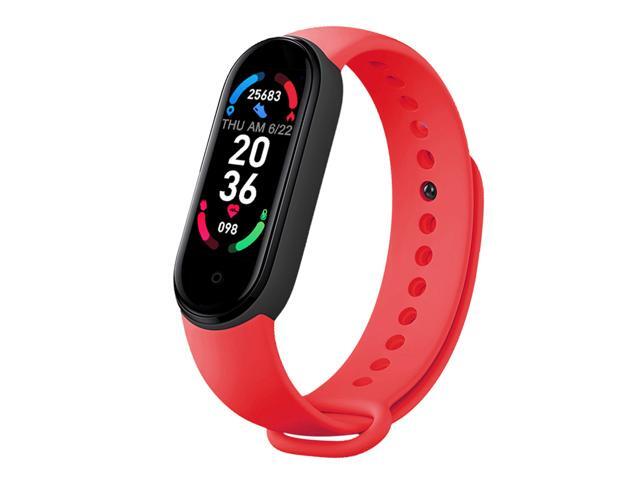 M6 Intelligent Watch Fitness Watch Heart Rate Sleep Monitor Smartwatch 096in Color Screen IP67 Waterproof Sports Wristband