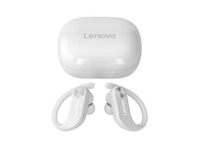 Lenovo LP7 True Wireless Earbuds BT 50 Wireless Ear-hook Headphones with 13mm Speaker Unit LED Power Display White