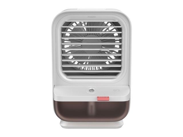 Portable Air Conditioner Fan Cooling Air Cooler Humidifier Aroma Diffuser 200mL Space Cooler with 3 Wind Speeds Night Light USB Air Cooler Fan for
